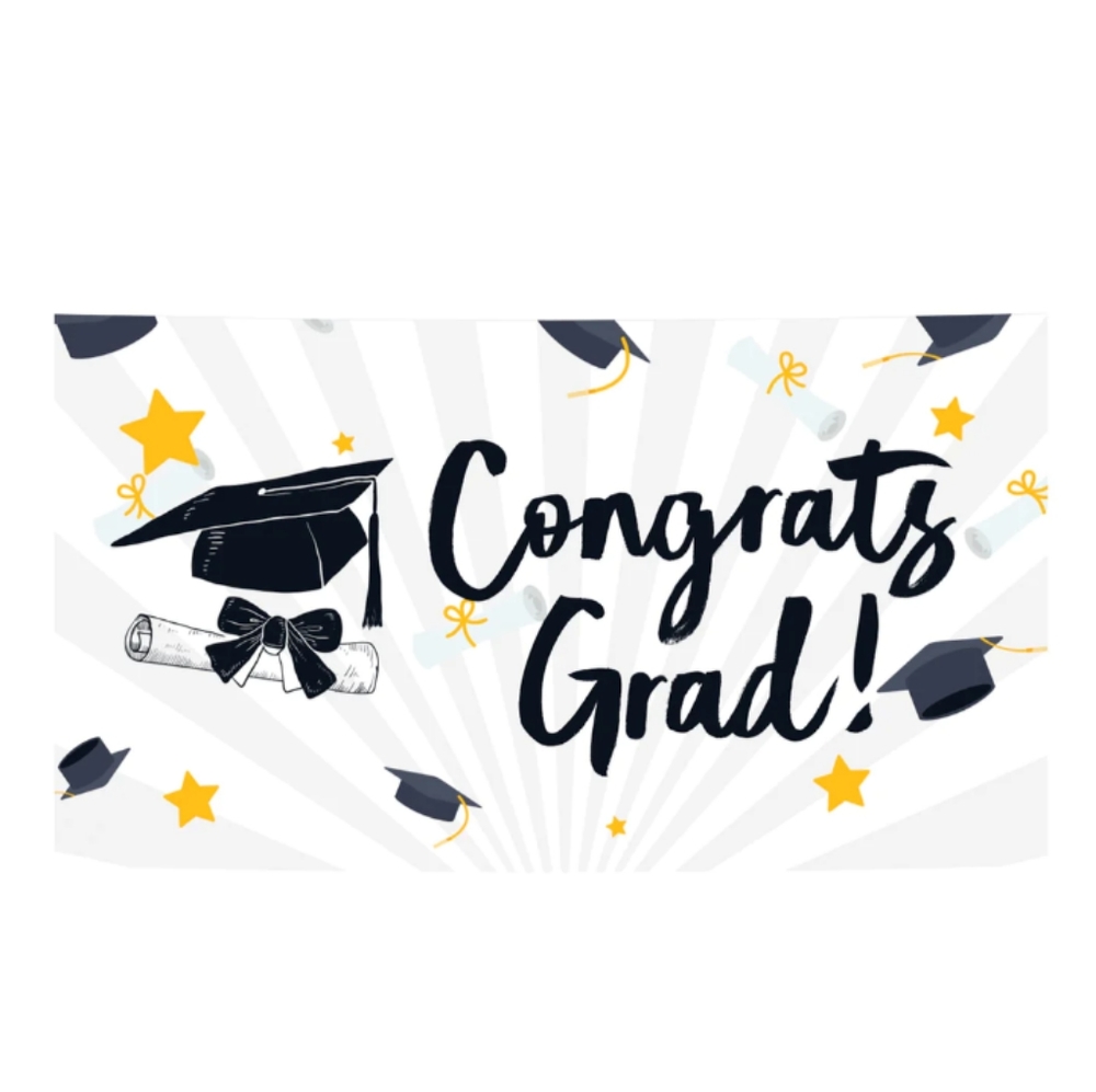Graduation Decorations Joyousa Blue Banner